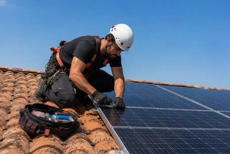 Maintenance et monitoring de panneaux solaires à Champeaux